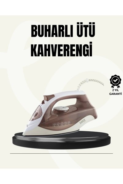 Eco Lounge Buharlı Ütü 2200W Seramik Taban 300 ml Kahverengi Dikey Ütüleme