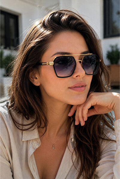By Donetto Blaze Black Uv Protection Unisex Sunglasses
