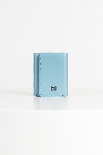 BAYDERİ Ceska Leather Wallet Baby Blue