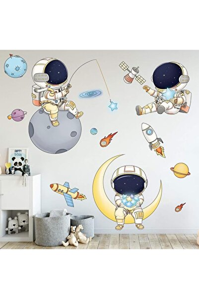 Aputue Astronaut Wall Stickers, Large 78cm by 75cm Vinyl Decal, Easy Peel and...
