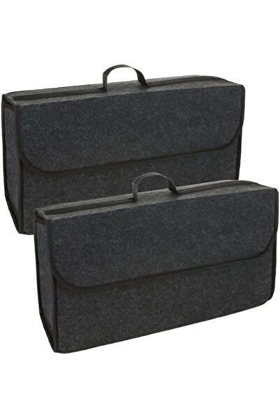 X SPRING Car Boot Organiser, 2 Pack 50x17x23cm, Foldable Trunk Storage Box, N...