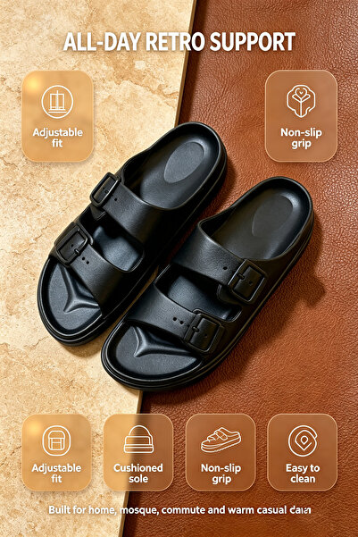 NajdEva Shop Men's Sandals Eva Local Production-Adjustable Strap-Easy to Wear...