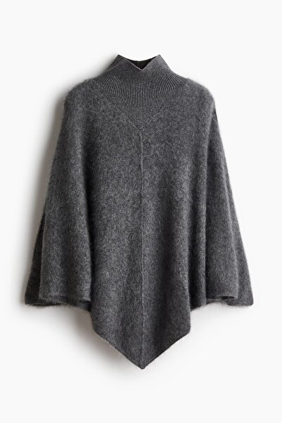 H&M Yarım Balıkçı Yakalı Yün Pelerin
