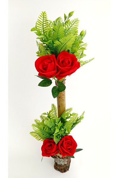 OSKARYUM Yapay Agaç Gül Yapay Çiçek 80 CM