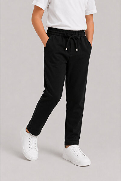 Sınwear Men's Black Children's Casual Sweatpants |   Jogger Cut Comfortable F...