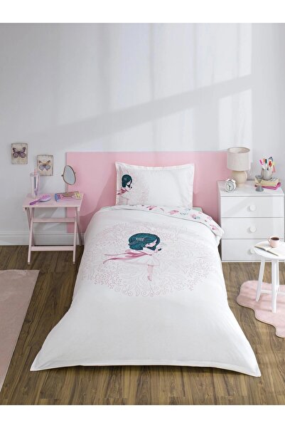 Özdilek Butterfly Ballet Single - Elastic Sheet - Duvet Cover Set 100% Cotton