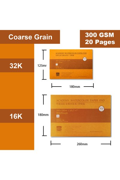 Choice 16K Coarse Grained 100% Cotton Watercolor Paper Sealing Pad 32K 16K 20...