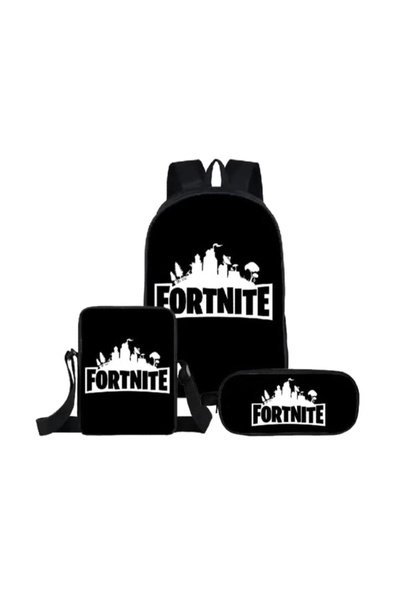 Other 3-In-1 Fortnite Series School Backpack Black/White