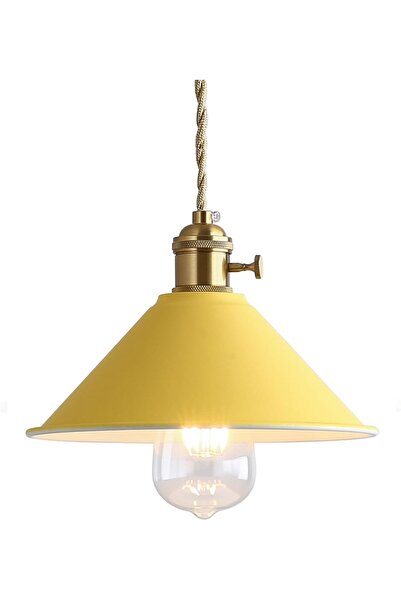 OtherMax Lampa suspendată vintage retro pentru tavan Azanaz, candelă metalică...