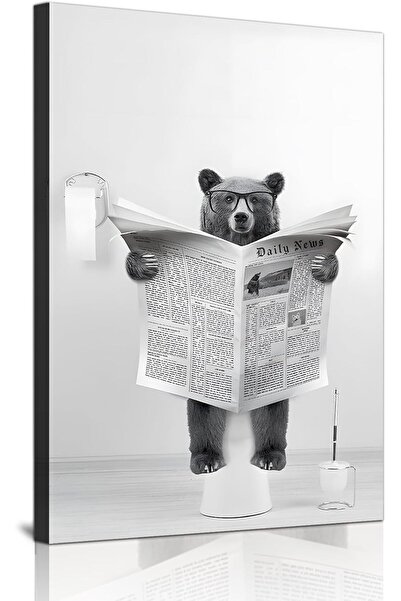 OtherMax Tablou de perete Poster Animale Decorațiune pentru baie Negru 50x70 ...