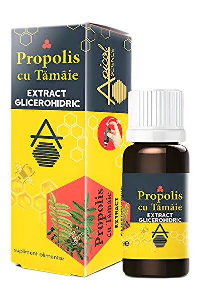 ApicolScience Tinctura Propolis si Tamaie rol imunoregulator, antioxidant, 30ml