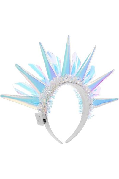 STARSTAR LED headband Statue of Liberty crown colorful holiday hair.