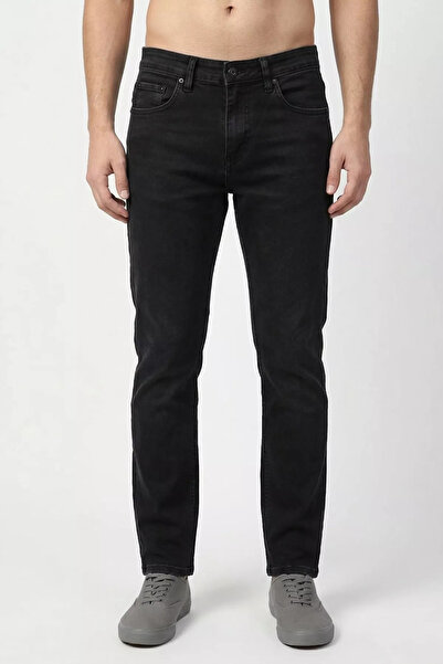 GÜLSELİ Dark Gray Men's Lycra Slim Fit Men's Denim Jeans Trousers