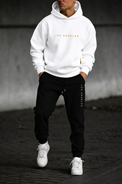 PAVRO Sweatshirt Tracksuit Set Oversize Shaped Comfortable Fit Quality Fabric...