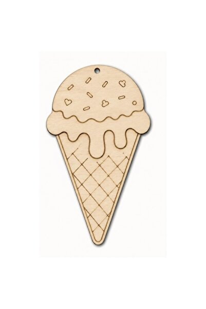 OEM Set of 10 Wooden Ice Cream Cup Figures for Painting – Creative Activities...
