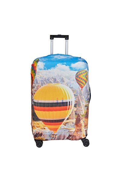 OEM Husă pentru valiză, model Cappadocia, elastică, închidere cu fermoar, lyc...