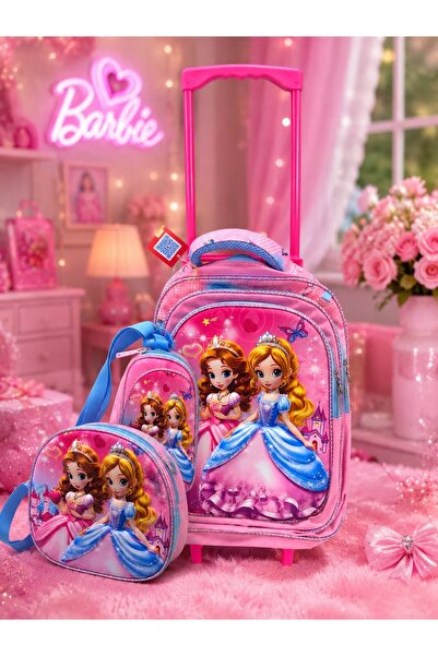 Generic Brand smart Model 3-Piece Primary School Bag Set, Backpack + Lunch Bo...