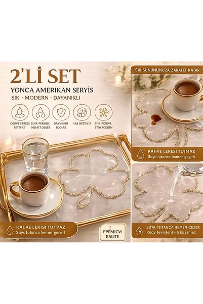 EKOSEHOME 2 Kişilik Lüks Sunum Pçeçetesi