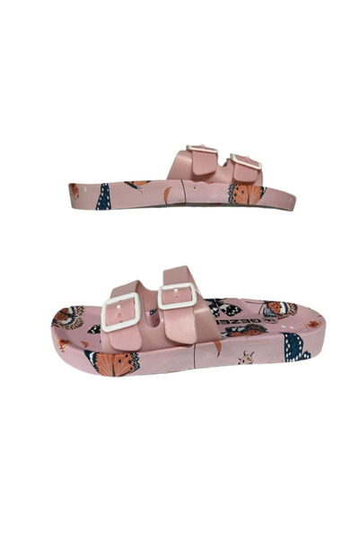 GEZER -- Women's Patterned Double Buckle Non-Slip Sole Pool Beach Sea Daily W...