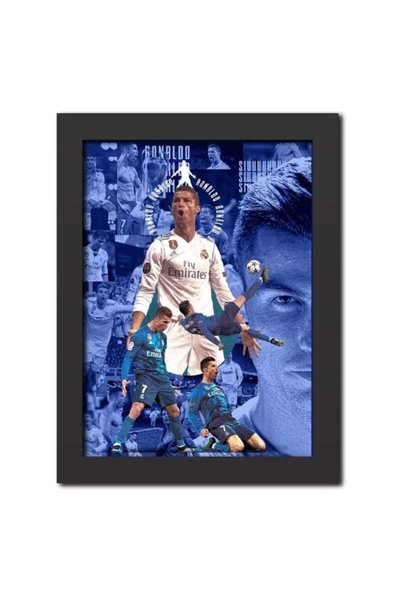 Generic Cristiano Ronaldo Poster Real Madrid Legend Cr7 Laminated Poster Fram...