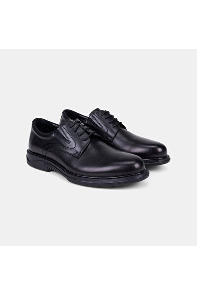 Desa Men's Black Desacomfort Daily Classic Leather Shoes