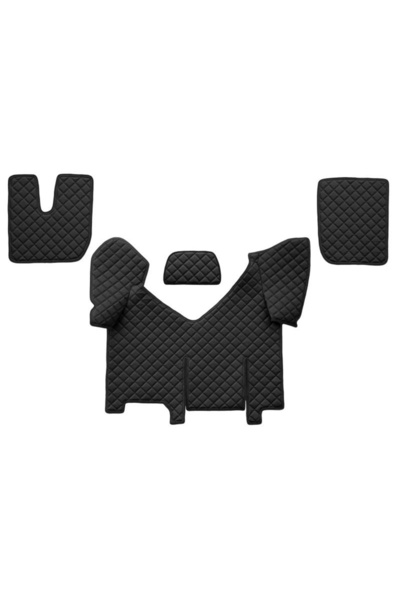 DELUXETUNING Set covorase camion, piele ecologica compatibile cu Iveco Strali...