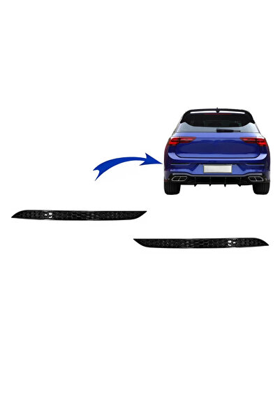 tuningset Κυψελωτό κάλυμμα ανακλαστήρα πίσω προφυλακτήρα κατάλληλο για VW Gol...