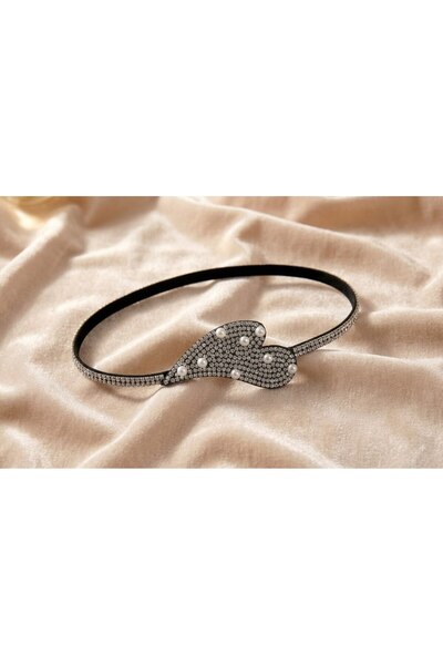 Shiklik Women's Elastic Hair Band with Stones and Pearls - Different Figure O...
