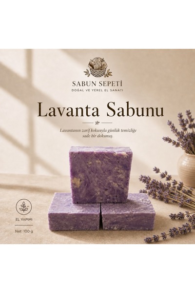 SABUN SEPETİ El Yapımı Lavanta Sabunu 100 g