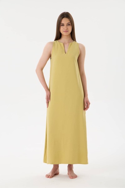 Grace Dress Premium Modal Dokulu Maxi Elbise