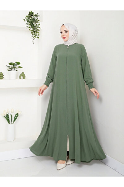 MODA عباية يومية للحج والعمرة بطراز ميفلانا وخياطة مطاطية