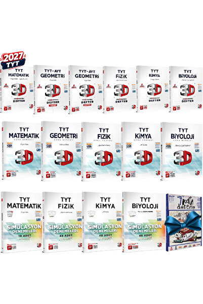 3D Yayınları 2027 TYT 3D Matematik-Geometri-Fizik-Kimya-Biyoloji Video Çözüml...