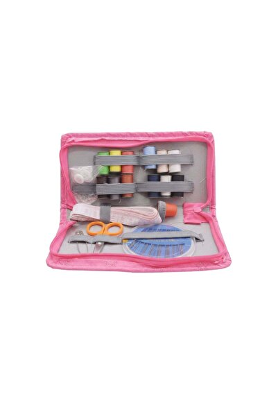 China Sewing Kit with Case 23 Pieces Pink