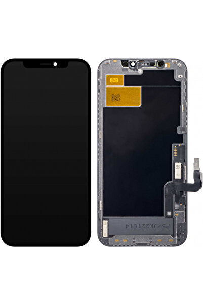 JK Display cu Touchscreen pentru Apple iPhone 12 / 12 Pro, cu Rama, Versiune ...