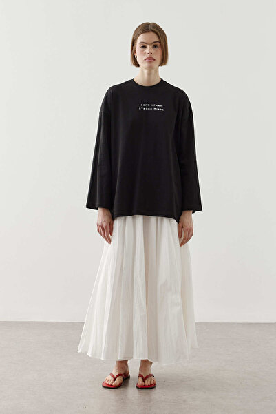 Fahhar Written Long Sleeve T-Shirt Black