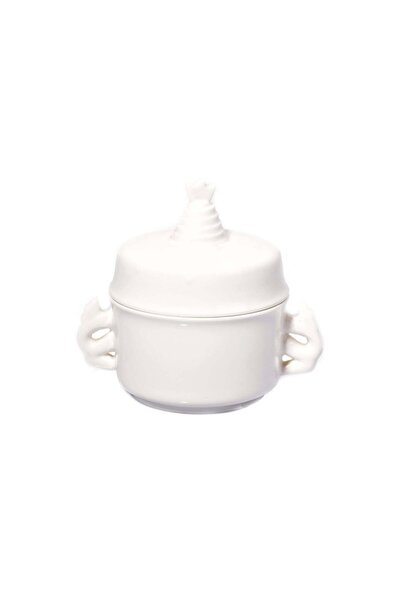 China Ceramic 500ml Multi-Use Bowl with Lid White