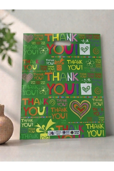 Baskılı Mağaza Poşeti - Takviyeli - For You - No4 - 40x50cm - 50 Adet