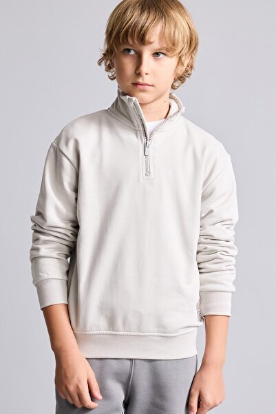 DeFacto Oversize Half Zipper High Collar Sweatshirt for Boys H7132A826Au