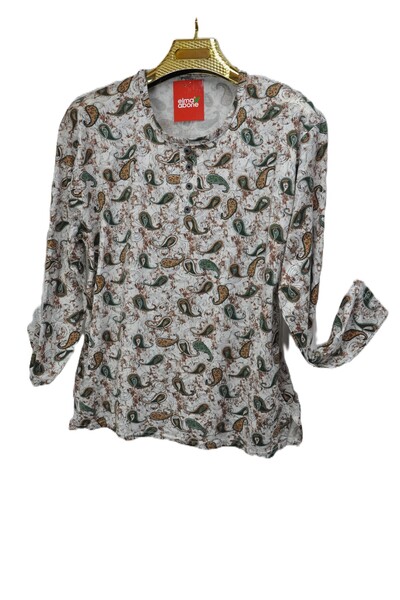 elma abone Plus Size Women's Combed Cotton Blouse