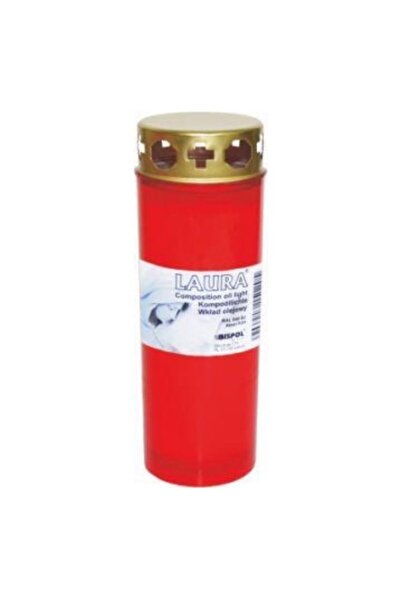 LCA Set 4 x Candela cu Capac W4Dc Rosu 70 Ore