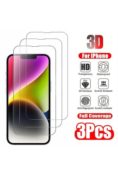 Choice20 Tempered glass 3Pcs Tempered Glass iPhone 11 3Pcs Clear Glass Film F...