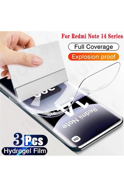 Choice3 3Pcs Hydrogel Film Redmi Note 14 Pro 5G 3Pcs HD Hydrogel Film For Red...