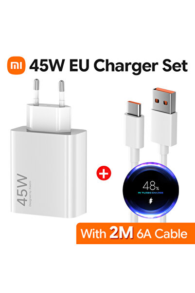 choice2 XIAOMI EU with 2M Cable Original 45W 33W Xiaomi Charger EU US Turbo F...