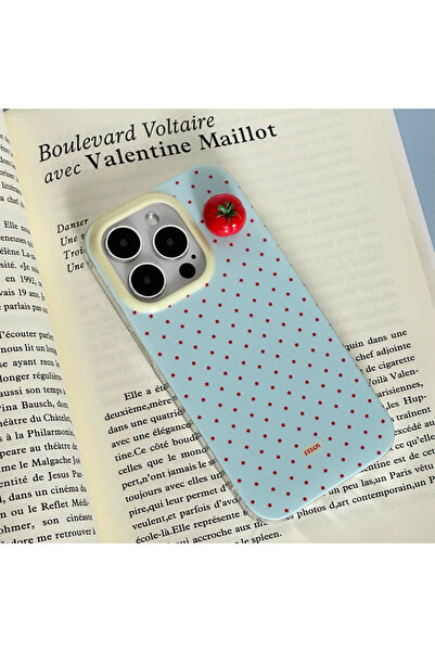 Choice33 iPhone17 with 3D Tomato Minimalist Black Polka Dot 3D Cherry Tomato ...