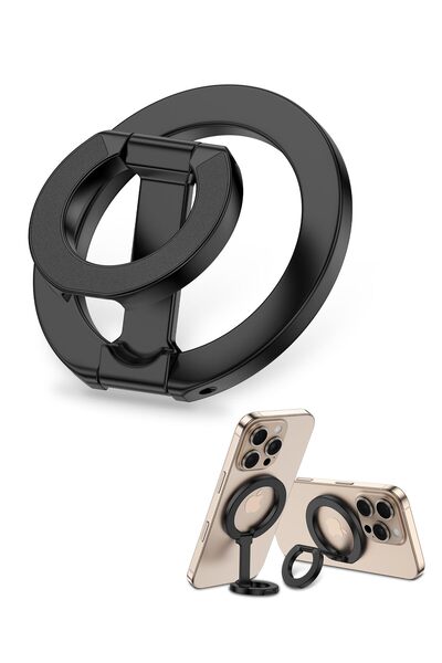 choice2 black Magnetic Phone Ring for MagSafe Grip Dual-Sided Magnetic Magnet...
