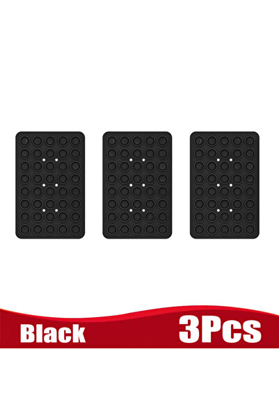 Choice18 Black 3Pcs Silicone Suction Cup Phone Holde Multifunctional Fixed An...