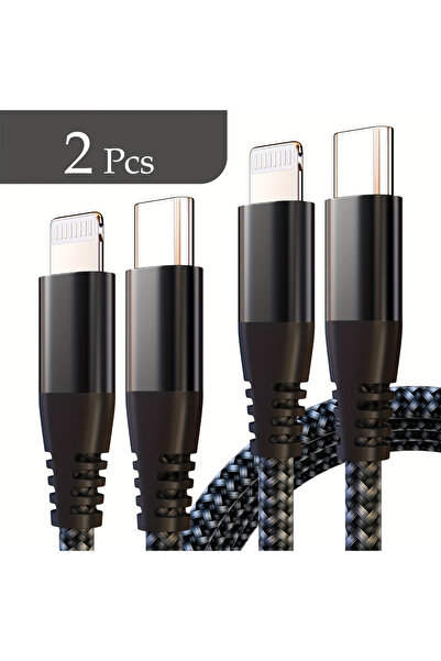 Choice5 1m 2PCS 2Pack Type C to Lightning Fast Charging Data Cable MFI Certif...