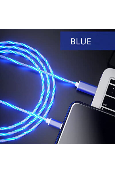 Choice7 1m For Type C Type B 2.4A Glowing Type C Cable For iPhone 14 13 Pro M...