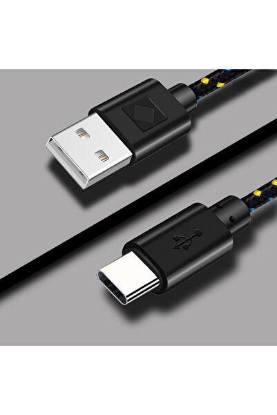 Choice17 0.5m Black USB A to Type C Nylon Braided Fast Charging Cable 1M 2M 3...