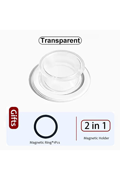 Choice8 Transparent Popped Magnetic Foldable Phone Grip Holder Socket Support...